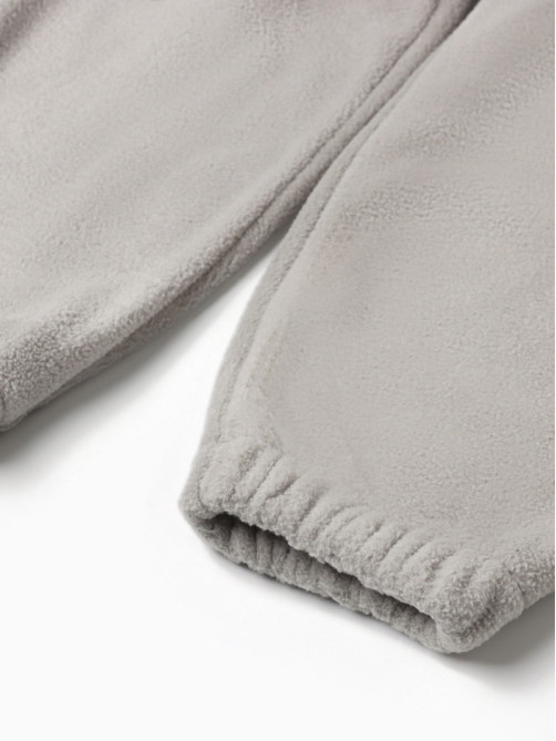 Костюм флисовый (худи и брюки) детский MINAKU: Fleece Soft, графит, рост 116 см
