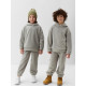 Костюм флисовый (худи и брюки) детский MINAKU: Fleece Soft, графит, рост 116 см