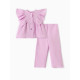 Комплект (блузка и брюки) для девочки MINAKU, лиловый, рост 98 см
