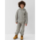 Костюм флисовый (худи и брюки) детский MINAKU: Fleece Soft, графит, рост 122 см