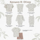 Костюм для девочки (футболка, шорты) «Крошка Я» Olives, рост 74-80 см