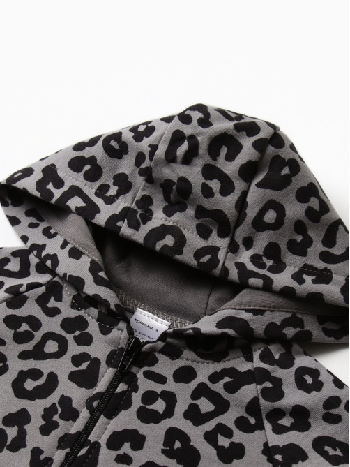 Костюм для девочки (толстовка, брюки) «Крошка Я» Trendy grey, рост 74-80