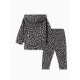 Костюм для девочки (толстовка, брюки) «Крошка Я» Trendy grey, рост 62-68