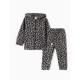 Костюм для девочки (толстовка, брюки) «Крошка Я» Trendy grey, рост 68-74