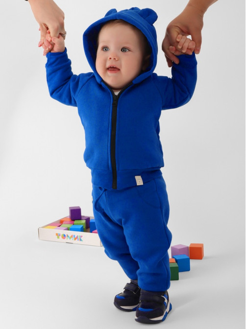 Костюм детский (толстовка, брюки) «Крошка Я» Blueberry, рост 68-74 см, синий