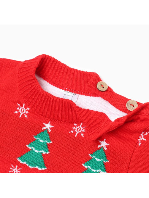 Костюм детский (джемпер, штаны) вязаный «Крошка Я» Xmas, рост 98-104 см