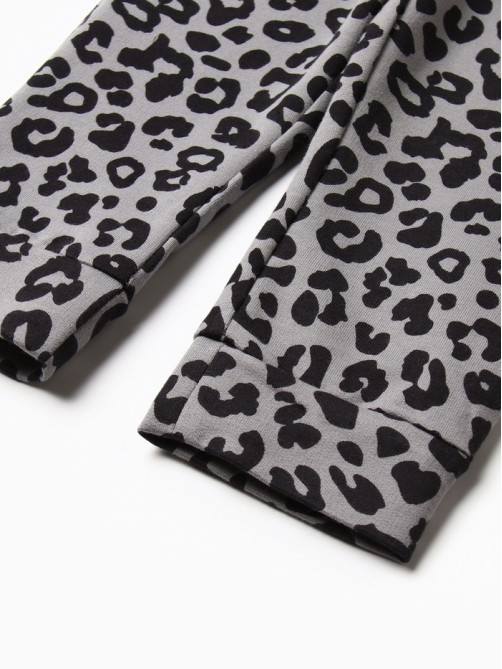 Костюм для девочки (толстовка, брюки) «Крошка Я» Trendy grey, рост 74-80