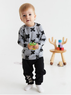 Костюм детский (джемпер, брюки) «Крошка Я» Stylish boy, рост 80-86 см