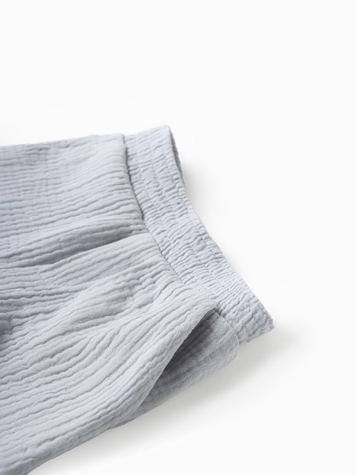 Костюм (рубашка и шорты ) детский KAFTAN «Муслин», размер 32 (110-116 см), серый