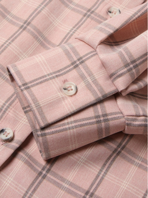 Костюм женский (блузка, шорты) MINAKU: Casual Collection, розовая клетка, размер 46