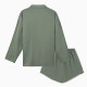 Костюм женский (рубашка, шорты) MINAKU: Casual Collection, оливковый, размер 48