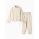 Костюм женский (анорак, брюки) MINAKU: Fleece Soft, размер 48, бежевый