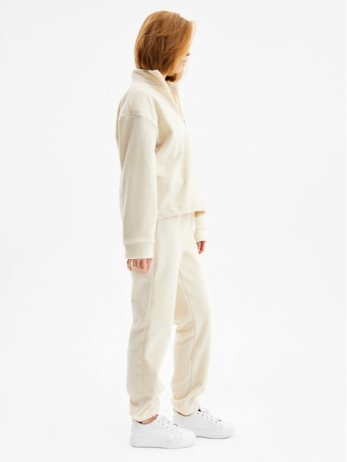 Костюм женский (анорак, брюки) MINAKU: Fleece Soft, размер 46, бежевый