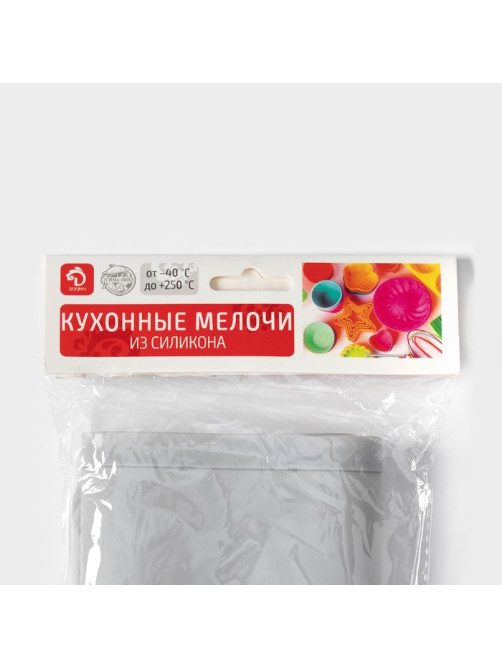 Коврик для сушки посуды Доляна «Шилдон», силикон, 39.5×30×0.1 см, серый