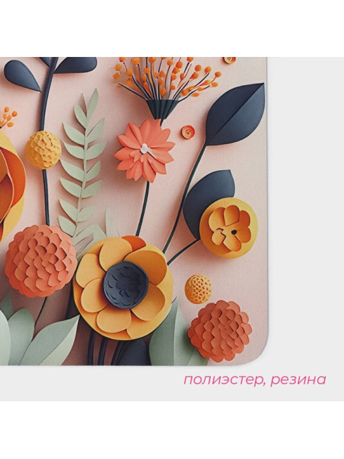 Коврик для дома Доляна Bloom, влаговпитывающий, 40×60 см