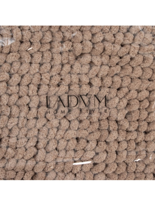 Коврик для дома LaDо́m, букли, плотность 1100 г, 50×80 см, коричневый