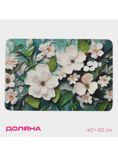 Коврик для дома «Доляна» Wild Flora, влаговпитывающий, 40×60 см