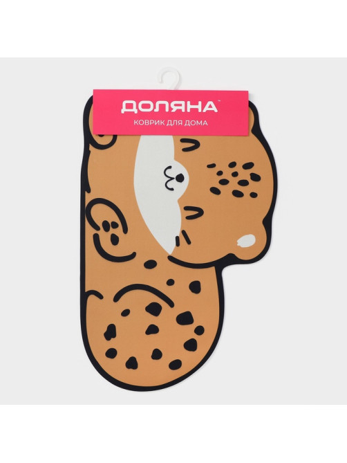 Коврик для дома Доляна «Тигр», влаговпитывающий, 60×39 см