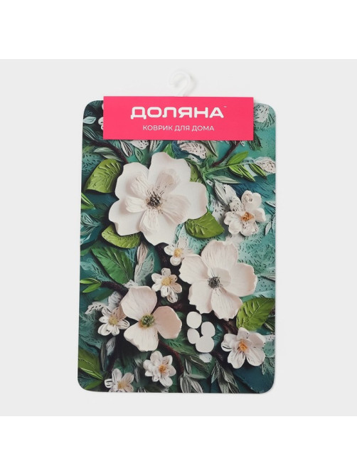 Коврик для дома «Доляна» Wild Flora, влаговпитывающий, 40×60 см