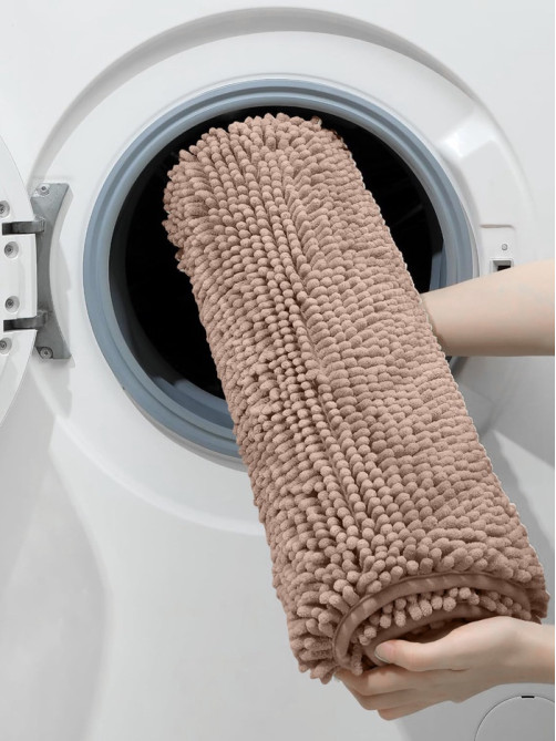 Коврик для дома LaDо́m, букли, плотность 1100 г, 50×80 см, коричневый