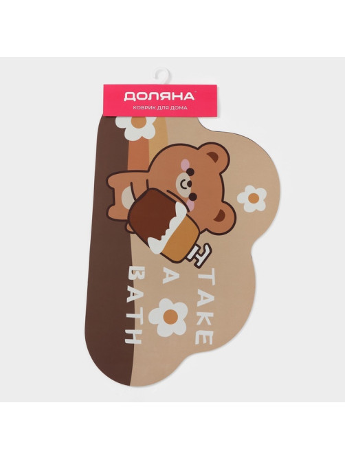 Коврик для дома Доляна Take a Bath, влаговпитывающий, 50×80 см