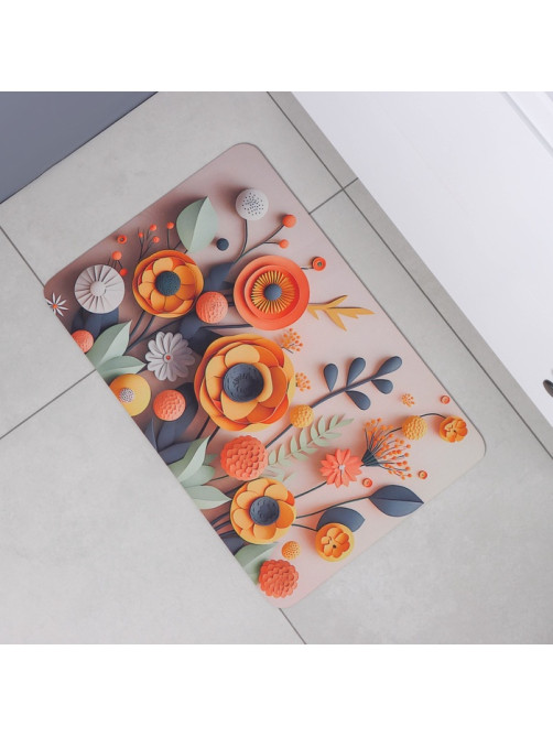 Коврик для дома Доляна Bloom, влаговпитывающий, 40×60 см
