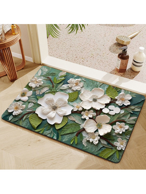 Коврик для дома «Доляна» Wild Flora, влаговпитывающий, 40×60 см