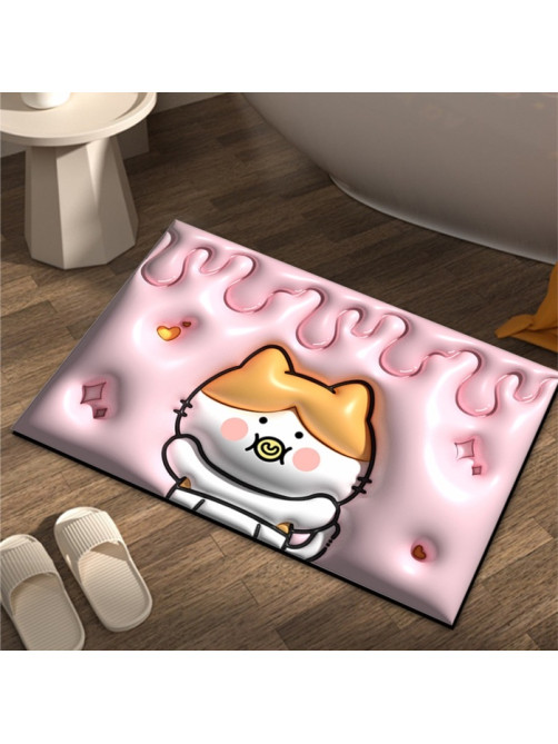 Коврик для дома Доляна Baby, влаговпитывающий, 40×60 см, розовый