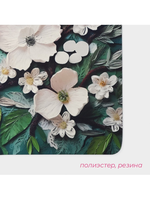 Коврик для дома «Доляна» Wild Flora, влаговпитывающий, 40×60 см
