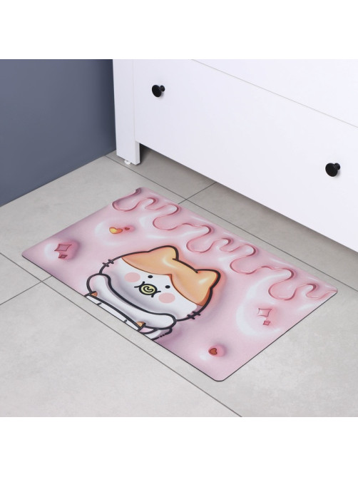 Коврик для дома Доляна Baby, влаговпитывающий, 40×60 см, розовый
