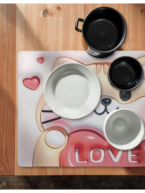 Коврик для дома Доляна Love, влаговпитывающий, 40×60 см
