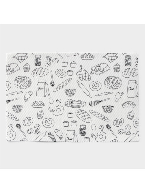 Салфетки сервировочные на стол Доляна Kitchen, 4 шт., 45×30 см, белые