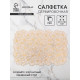 Салфетка сервировочная на стол Доляна, 45×30 см, бело-золотая