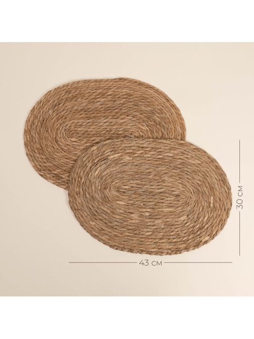 Салфетки сервировочные SL Home, 2 шт., камыш, 43×30 см
