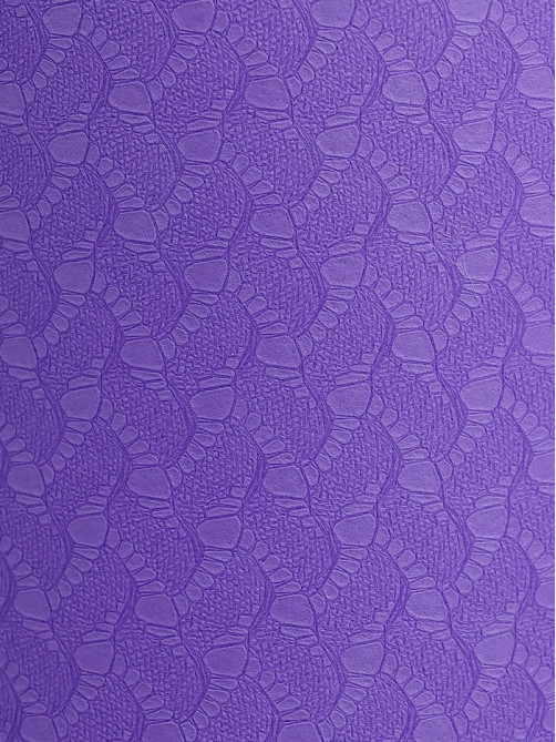 Коврик для фитнеса и йоги ONLYTOP, 183×61×0.8 см, фиолетовый/тёмно-фиолетовый