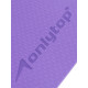 Коврик для фитнеса и йоги ONLYTOP, 183×61×0.8 см, фиолетовый/тёмно-фиолетовый