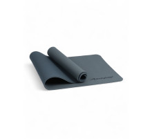 Коврик для фитнеса и йоги ONLYTOP, 183×61×0.8 см, графитовый/тёмно-серый