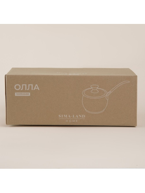 Ковш SL Home «Олла», 1.5 л, d=16 см, h=7.5 см, с крышкой, индукция, нержавеющая сталь