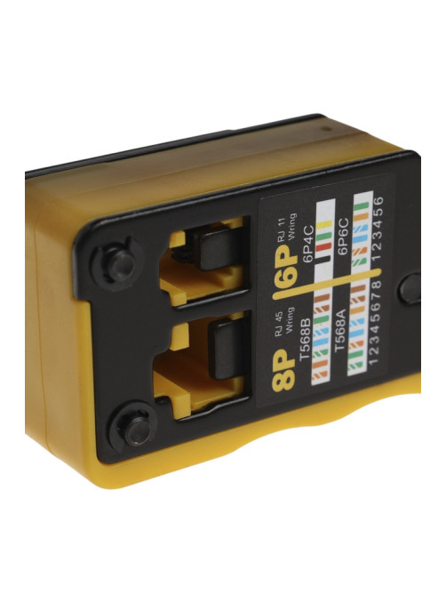Кримпер ТУНДРА, обжим пластиковых клемм RJ45 RJ11/12, зачистка до 7 мм