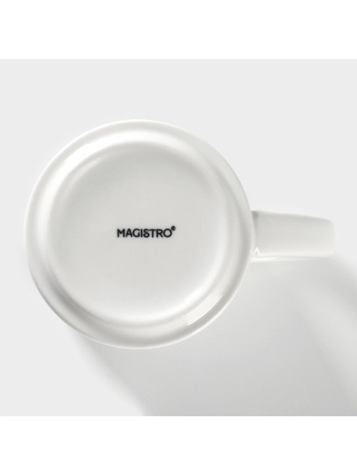 Набор кружек Magistro Mien, 270 мл, 6 шт., фарфор, белый