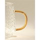 Кружка SL Home Wheat, 350 мл, 12×9×7.8 см, жёлтая ручка, стекло, прозрачная