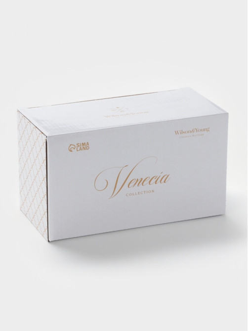 Кружки WY Venecia, 400 мл, набор 2 шт., фарфор, белые