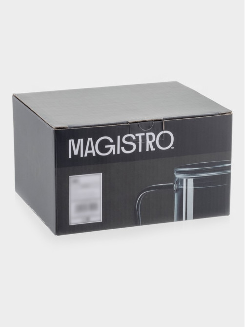 Кружка - мешалка Magistro «Слот», 400 мл, 11.5×8×12.2 см, стекло, прозрачная