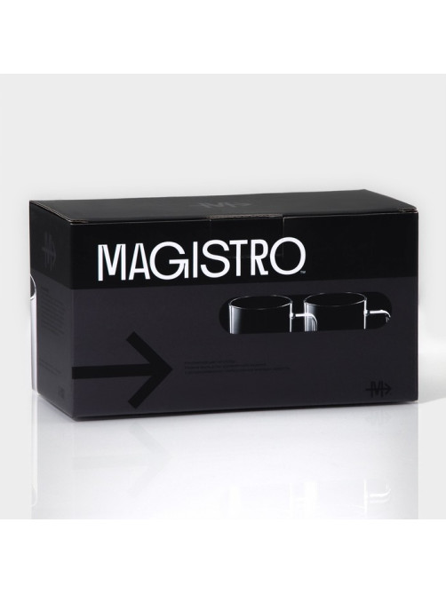Кружки Magistro «Глория», 320 мл, 11×8×9 см, набор 2 шт., стекло, прозрачные