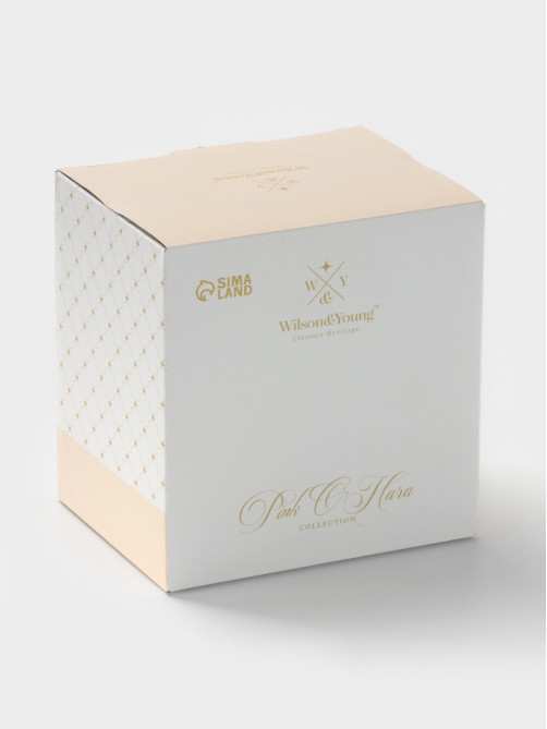 Кружка WY Pink O'hara, 350 мл, фарфор, чёрная
