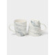 Кружки Magistro Real Marble, 400 мл, набор 2 шт., фарфор, белые