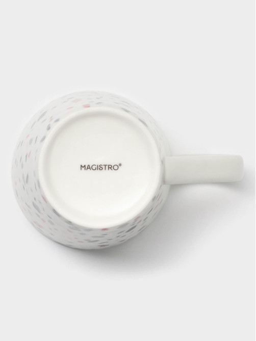 Набор кружек Magistro Terazzo, 350 мл, 2 шт., фарфор, белый