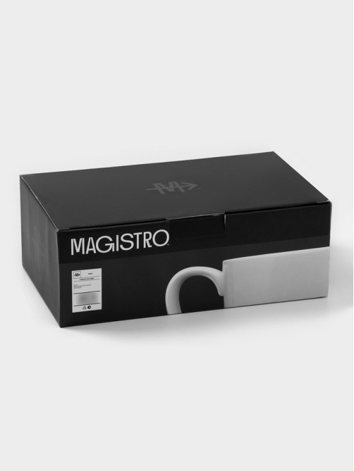 Набор кружек Magistro Mien, 270 мл, 6 шт., фарфор, белый