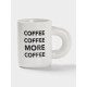 Кружка Доляна Coffee more, фарфор, 400 мл, 12.5×8×10.8 см, фарфор, белая