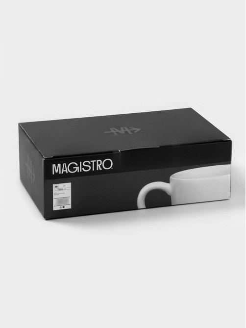 Набор кружек Magistro Mien, 270 мл, 6 шт., фарфор, белый